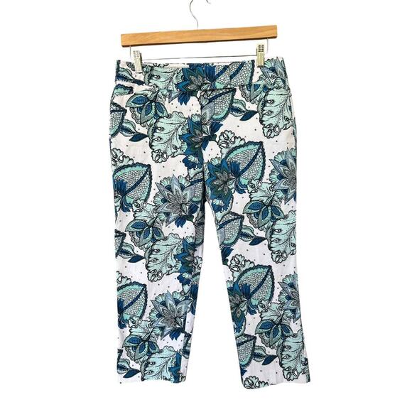 Ann Taylor Women's Signature Floral Capri Pants Size 6 - Picture 1 of 7